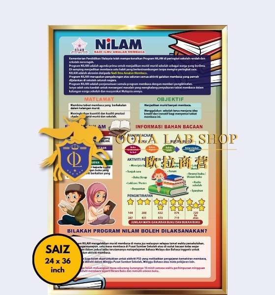 PAPAN INFOR NILAM – 24′ x 36′ ( 1 Keping ) - Image 2
