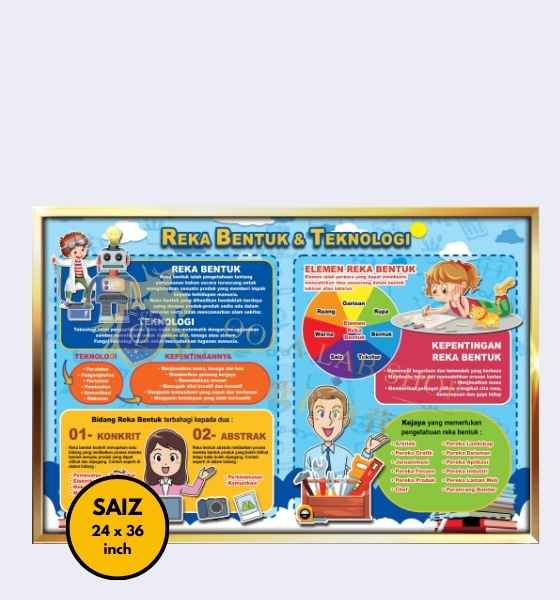 PAPAN REKA BENTUK & TEKNOLOGI – 24′ x 36′ ( 1 Keping )