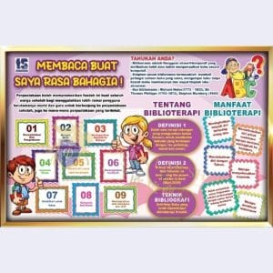PAPAN MEMBACA BUAT SAYA RASA BAHAGIA – 24′ x 36′ ( 1 Keping )