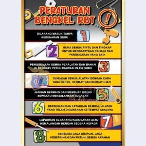 PAPAN PERATURAN BENGKEL RBT – 24′ x 36′ ( 1 Keping )