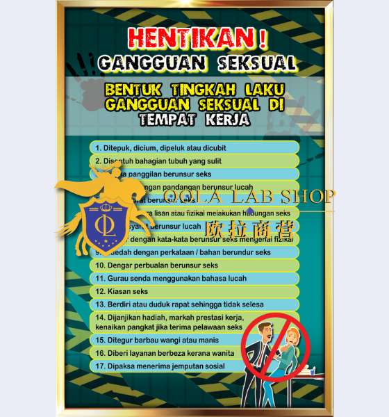 PAPAN HENTIKAN GANGGUAN SEKSUAL - 12' x 18' ( 6 KEPING ) - Image 4