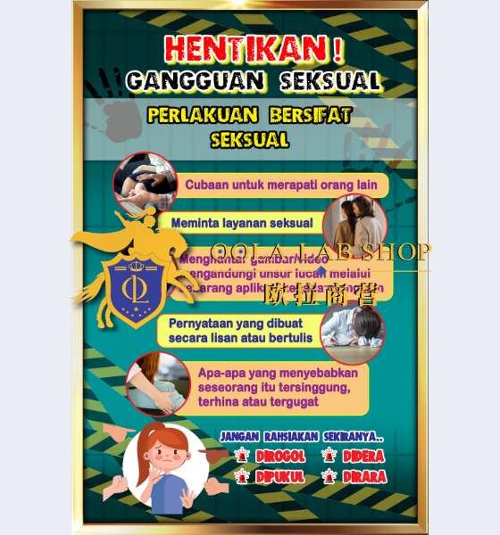 PAPAN HENTIKAN GANGGUAN SEKSUAL - 12' x 18' ( 6 KEPING ) - Image 5