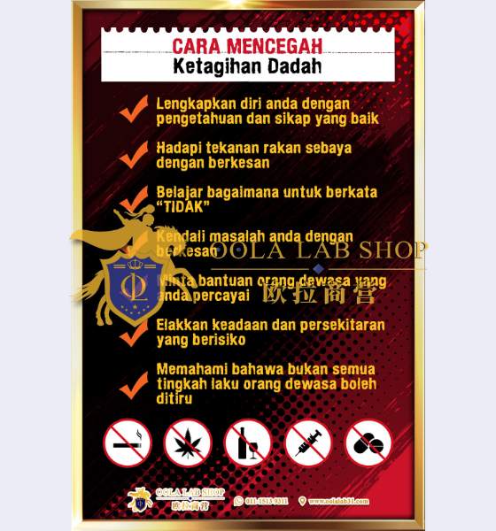 ANTI DADAH - 12' x 18' ( 8 Keping ) - Image 9